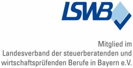 Logo: Mitglied im Landesverband der steuerberatenden und wirtschaftsprüfenden Berufe in Bayern e.V. (LSWB)